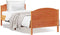 vidaXL - Bedframe - zonder - matras - massief - grenenhout - wasbruin - 75x190 - cm