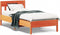 vidaXL - Bedframe - zonder - matras - massief - grenenhout - wasbruin - 100x200 - cm