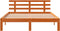 vidaXL - Bedframe - zonder - matras - massief - grenenhout - wasbruin - 135x190 - cm