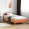 vidaXL - Bedframe - zonder - matras - massief - grenenhout - wasbruin - 75x190 - cm