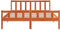 vidaXL - Bedframe - zonder - matras - massief - grenenhout - wasbruin - 150x200 - cm