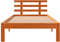 vidaXL - Bedframe - zonder - matras - massief - grenenhout - wasbruin - 100x200 - cm
