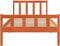 vidaXL - Bedframe - zonder - matras - massief - grenenhout - wasbruin - 75x190 - cm