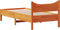 vidaXL - Bedframe - zonder - matras - massief - grenenhout - wasbruin - 100x200 - cm