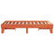 vidaXL - Bedframe - zonder - matras - massief - grenenhout - wasbruin - 120x190 - cm