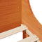 vidaXL - Bedframe - zonder - matras - massief - grenenhout - wasbruin - 90x200 - cm