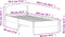 vidaXL - Bedframe - zonder - matras - massief - grenenhout - wasbruin - 90x200 - cm
