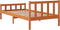 vidaXL - Bedframe - zonder - matras - massief - grenenhout - wasbruin - 90x190 - cm