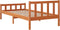 vidaXL - Bedframe - zonder - matras - massief - grenenhout - wasbruin - 75x190 - cm