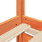 vidaXL - Bedframe - zonder - matras - massief - grenenhout - wasbruin - 100x200 - cm
