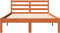 vidaXL - Bedframe - zonder - matras - massief - grenenhout - wasbruin - 120x200 - cm
