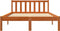 vidaXL - Bedframe - zonder - matras - massief - grenenhout - wasbruin - 135x190 - cm