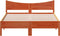 vidaXL - Bedframe - zonder - matras - massief - grenenhout - wasbruin - 135x190 - cm