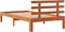 vidaXL - Bedframe - zonder - matras - massief - grenenhout - wasbruin - 90x190 - cm