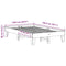 vidaXL - Bedframe - zonder - matras - massief - grenenhout - wasbruin - 135x190 - cm