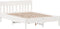 vidaXL - Bedframe - zonder - matras - massief - grenenhout - wit - 120x190 - cm