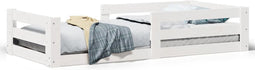 vidaXL - Bedframe - zonder - matras - massief - grenenhout - wit - 140x200 - cm
