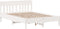 vidaXL - Bedframe - zonder - matras - massief - grenenhout - wit - 150x200 - cm