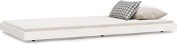 vidaXL - Bedframe - zonder - matras - massief - grenenhout - wit - 90x200 - cm