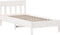 vidaXL - Bedframe - zonder - matras - massief - grenenhout - wit - 90x190 - cm