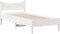 vidaXL - Bedframe - zonder - matras - massief - grenenhout - wit - 90x190 - cm