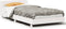 vidaXL - Bedframe - zonder - matras - massief - grenenhout - wit - 90x190 - cm