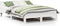 vidaXL - Bedframe - zonder - matras - massief - grenenhout - wit - 140x200 - cm
