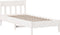 vidaXL - Bedframe - zonder - matras - massief - grenenhout - wit - 75x190 - cm