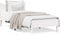 vidaXL - Bedframe - zonder - matras - massief - grenenhout - wit - 140x200 - cm