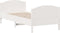 vidaXL - Bedframe - zonder - matras - massief - grenenhout - wit - 75x190 - cm