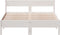 vidaXL - Bedframe - zonder - matras - massief - grenenhout - wit - 120x190 - cm