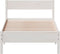 vidaXL - Bedframe - zonder - matras - massief - grenenhout - wit - 90x190 - cm