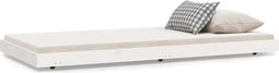vidaXL - Bedframe - zonder - matras - massief - grenenhout - wit - 90x190 - cm