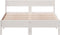 vidaXL - Bedframe - zonder - matras - massief - grenenhout - wit - 160x200 - cm