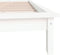 vidaXL - Bedframe - zonder - matras - massief - grenenhout - wit - 140x190 - cm