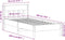 vidaXL - Bedframe - zonder - matras - massief - grenenhout - wit - 90x200 - cm