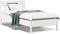vidaXL - Bedframe - zonder - matras - massief - grenenhout - wit - 75x190 - cm