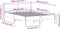vidaXL - Bedframe - zonder - matras - massief - grenenhout - wit - 140x190 - cm