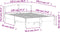 vidaXL - Bedframe - zonder - matras - massief - grenenhout - wit - 120x190 - cm