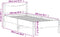 vidaXL - Bedframe - zonder - matras - massief - grenenhout - wit - 140x200 - cm