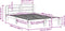 vidaXL - Bedframe - zonder - matras - massief - grenenhout - wit - 120x200 - cm