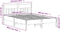 vidaXL - Bedframe - zonder - matras - massief - grenenhout - wit - 120x200 - cm