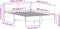 vidaXL - Bedframe - zonder - matras - massief - grenenhout - wit - 135x190 - cm