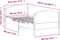 vidaXL - Bedframe - zonder - matras - massief - grenenhout - wit - 90x200 - cm
