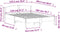 vidaXL - Bedframe - zonder - matras - massief - grenenhout - wit - 120x200 - cm