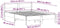 vidaXL - Bedframe - zonder - matras - massief - grenenhout - wit - 150x200 - cm