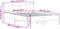 vidaXL - Bedframe - zonder - matras - massief - grenenhout - wit - 140x200 - cm