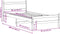 vidaXL - Bedframe - zonder - matras - massief - grenenhout - wit - 90x200 - cm