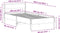 vidaXL - Bedframe - zonder - matras - massief - grenenhout - wit - 140x200 - cm