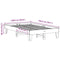 vidaXL - Bedframe - zonder - matras - massief - grenenhout - wit - 135x190 - cm